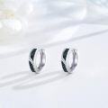 wholesale 925 Sterling Silver Gemstone Viking Celtic Hoop Earrings 15mm for Women Men Gifts-0-2