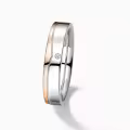 TOUPOP 14k Gold Moissanite Wedding Ring Sets For Him And Her-0-1