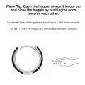 wholesale 925 Sterling Silver Huggie Hoop Earring Wholesale Black Enamel-0-5