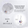 wholesale 925 Sterling Silver Floral Drop Earrings with Butterflies and Flowers for Women-0-4