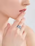 TOUPOP Sterling Silver Birthstone Personalized 2025 Graduation Rings-0-3