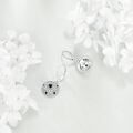 wholesale 925 Sterling Silver Round Soccer Ball Dangle Earrings Sports Gifts for Her-0-3