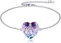 wholesale TOUPOP Owl Bracelet 925 Sterling Silver Crystal Family Earrings Birthday Christmas Jewelry For Women -0-0