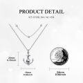 wholesale 925 Sterling Silver Skull Anchor Layered Necklace for Men Women -0-2
