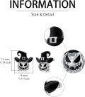 wholesale 925 Sterling Silver Jack-o'-Lantern Witch Hat Stud Earrings - Halloween Costume-0-1