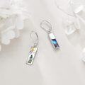 wholesale 925 Sterling Silver Abalone Mountain Earrings with Pine Trees and Rainbow Colors-0-2