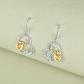 wholesale 925 Sterling Silver Sloth Pendant Earrings-0-4
