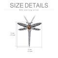 wholesale 925 Sterling Silver Dragonfly Urn Pendant Necklace Turquoise Stone Oxidized Memorial Jewelry-0-80
