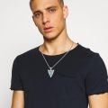 wholesale 925 Sterling Silver Eye Of Horus Pyramid Pendant Necklace Wholesale With Turquoise Inlay And Hieroglyphic Details-0-2