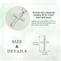 wholesale Sterling Silver Men s Cross Necklace Catholic Faith Pendant Christian Jewelry Gifts-0-6