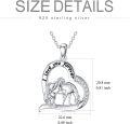 wholesale 925 Sterling Silver Elephant Tree of Life Pendant Necklace - Cute Family s for Mom & Daughter-0-4