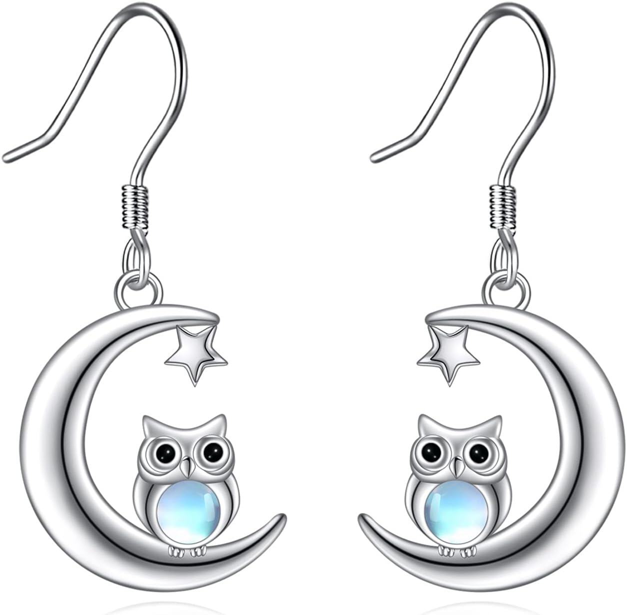 Sterling Silver Blue Butterfly Drop Earrings Gift for Women-0-1