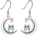 wholesale 925 Sterling Silver Blue Enamel Butterfly Dangle Earrings Gifts for Women-0-0