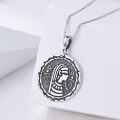 wholesale 925 Sterling Silver Egyptian Pharaoh Pendant Necklaces for Women Men s 43cm Chain Length-0-1