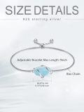 wholesale  Sterling Silver Gemstone Dainty Link Bracelet for Women -0-89