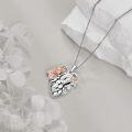 wholesale 925 Sterling Silver Floral Crystalline Anatomical Heart Necklace for Women - Gothic Jewelry Gift-0-3