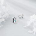 wholesale 925 Sterling Silver Penguin Stud Earrings with Blue Stone for Women and Girls-0-5