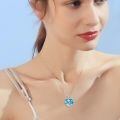 wholesale 925 Sterling Silver Heart With Anchor Love Engraved Pendant Necklace-0-3