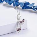 wholesale Sterling Silver Crystal Infinity Butterfly Necklace Butterfly Jewelry Gift for Women-0-5