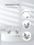 wholesale 925 Sterling Silver Red Mushroom Hoop Earrings - Christmas & Birthday Gifts for Her-0-2