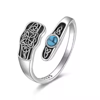 wholesale 925 Sterling Silver Adjustable Rings Wholesale for Women Fashion Jewelry Gift for Wife Darling-Spoon Ring