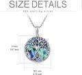 wholesale 925 Sterling Silver Abalone Shell Tree of Life Pendant Necklace Celtic Knots s for Women-0-3