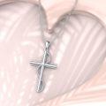 wholesale 925 Sterling Silver Cross Pendant With Zircon Accent-0-3