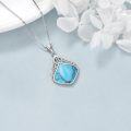 wholesale 925 Sterling Silver Moonstone Lapis Larimar Moss Agate Teardrop Filigree Pendant-0-18