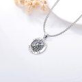 wholesale 925 Sterling Silver Saint Michael Protect Us Medal Necklace Catholic Religious Coin Pendant Gift for Men-0-2