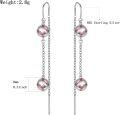 wholesale 925 Sterling Silver Baseball Sports Dangle Drop Earrings for Women Girls Gifts-0-4
