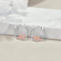 wholesale 925 Sterling Silver Axolotl Charm Hoop Earrings - Adorable Gift for Her-0-2