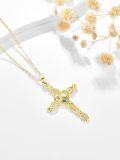 wholesale  Sterling Silver Mustard Seed Cross Pendant Necklace for Women -0-8