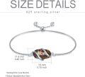 wholesale 925 Sterling Silver Opal Mom Charm Bolo Bracelet for Women-0-23