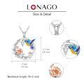 wholesale 925 Sterling Silver Hummingbird & Flower Pendant Necklaces for Women Girls Gifts Alphabet Initial Letter P Charm Chain Jewelry Set Blue Purple Yellow Gold Tone Enamel Colorful Artistic Design-0-21