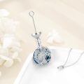 wholesale 925 Sterling Silver Tree Of Life Aromatherapy Essential Oil Diffuser Pendant Necklace Jewelry Gift For Men Women-0-3