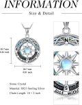 wholesale TOUPOP 925 Sterling Silver I'd Be Lost Without You Compass Necklace For Women Her Girlfriend Wife Mom -0-3