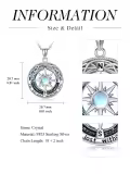 TOUPOP Sterling Silver & Stone I'd Be Lost Without You Compass Necklace-0-3