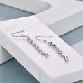 wholesale 925 Sterling Silver Rainbow Crystal Drop Earrings for Women - Yoga & Meditation Accessories-0-2