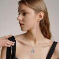wholesale Sterling Silver Crystal Celtic Knot Heart Ashes Memorial Necklace for Women-0-42