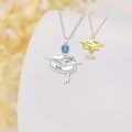 TOUPOP 14K Gold Name Necklace Custom Nameplate Pendant Class Of 2025 Gift-0-2