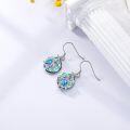 wholesale Sterling Silver Crystal Sea Turtle Dangle Earrings for Women Valentine s Day Gifts-0-17