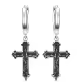 TOUPOP Sterling Silver Stone Dangle Earrings For Men Women-0-0