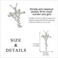 wholesale 925 Sterling Silver Butterfly Opal Cross Pendant Necklace for Women Gifts for Mom Wife-0-3