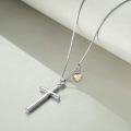 wholesale Sterling Silver Cross Necklace Philippians 4 13 I Can Do All Things Inspirational Gift-0-85