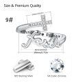wholesale Sterling Silver Faith Cross Ring All Things Are Possible Cubic Zirconia Open Ring-0-1