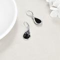 wholesale Sterling Silver Abalone Teardrop Dangle Leverback Earrings for Women Girls-0-7