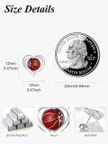 wholesale 925 Sterling Silver Basketball in Heart Stud Earrings Sporty Gift for Her-0-5