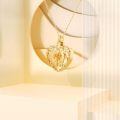 TOUPOP 10K Gold Rose Urn Necklace For Ashes, Custom Engraving Memorial Jewelry-0-3