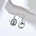 wholesale 925 Sterling Silver Turquoise Concho Style Western Drop Earrings for Women-0-2