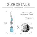 wholesale 925 Sterling Silver Drop Earrings With Turquoise Butterfly Charm For Women-0-3
